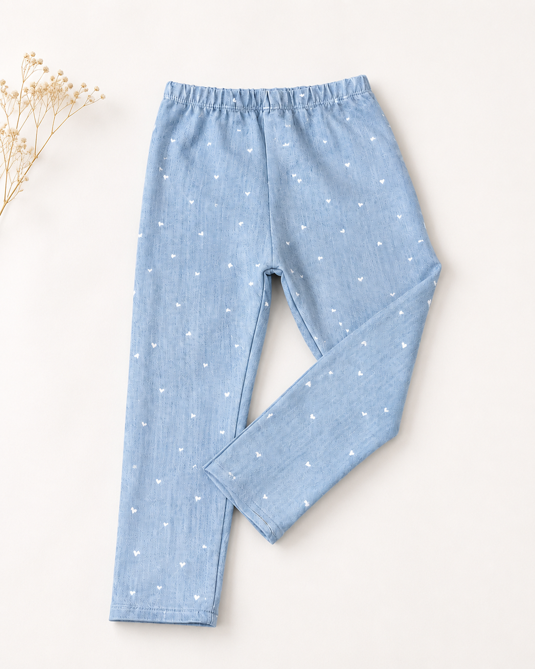 Leggings blau Herzen