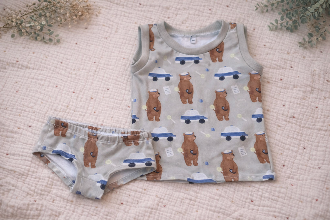 Set Unterwäsche  Polizei Bär