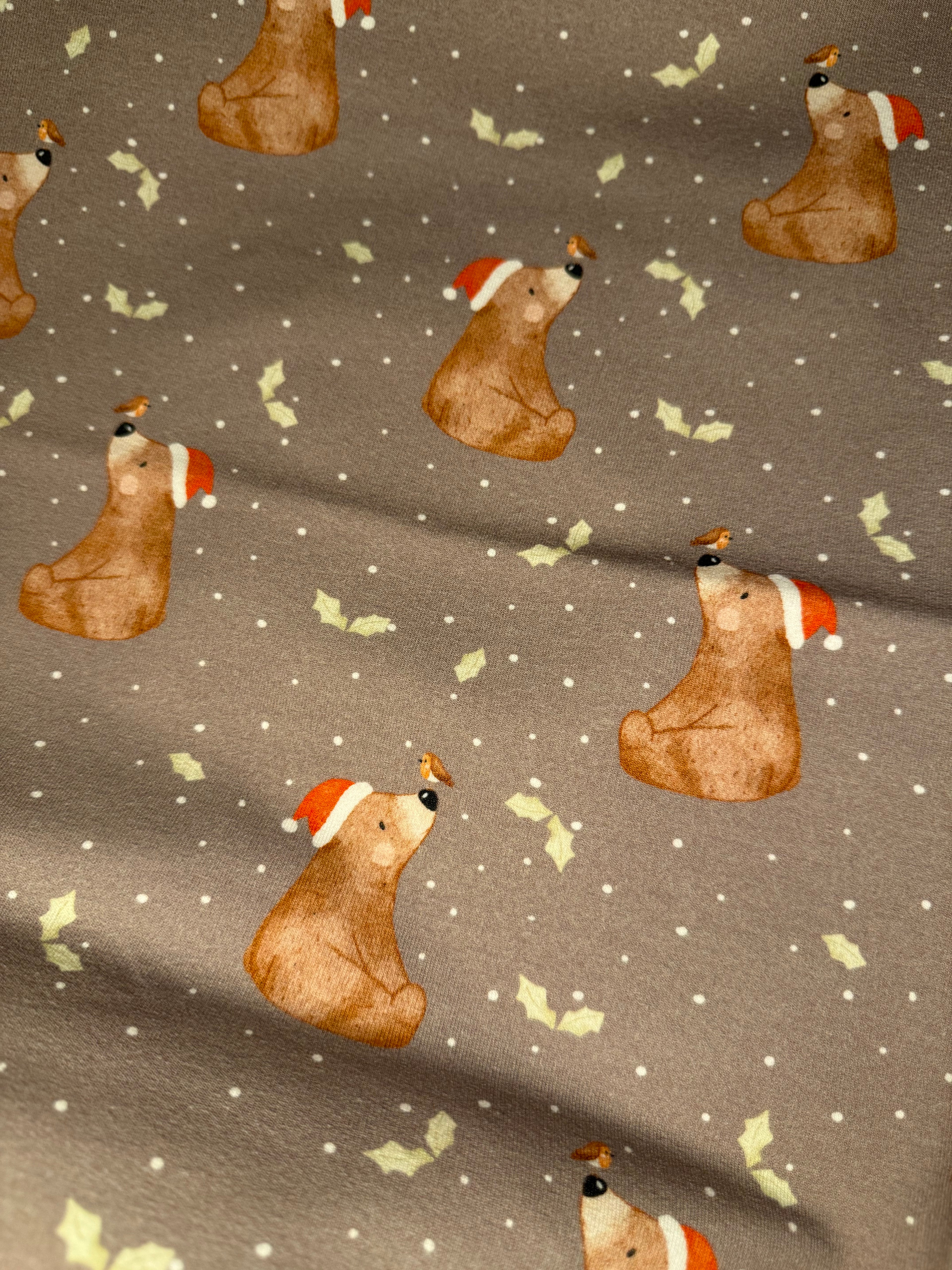 Stoff Weihnachtsbär