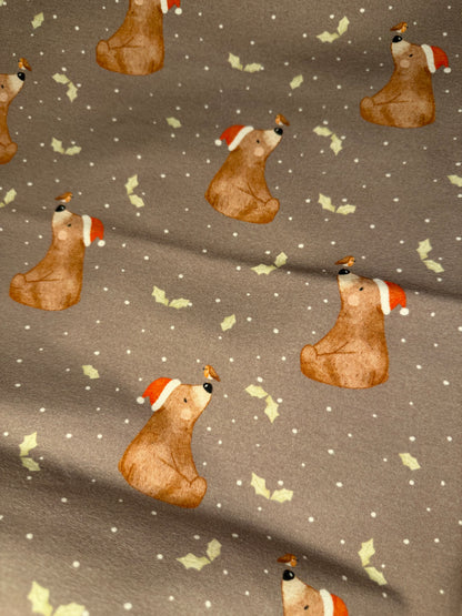 Stoff Weihnachtsbär