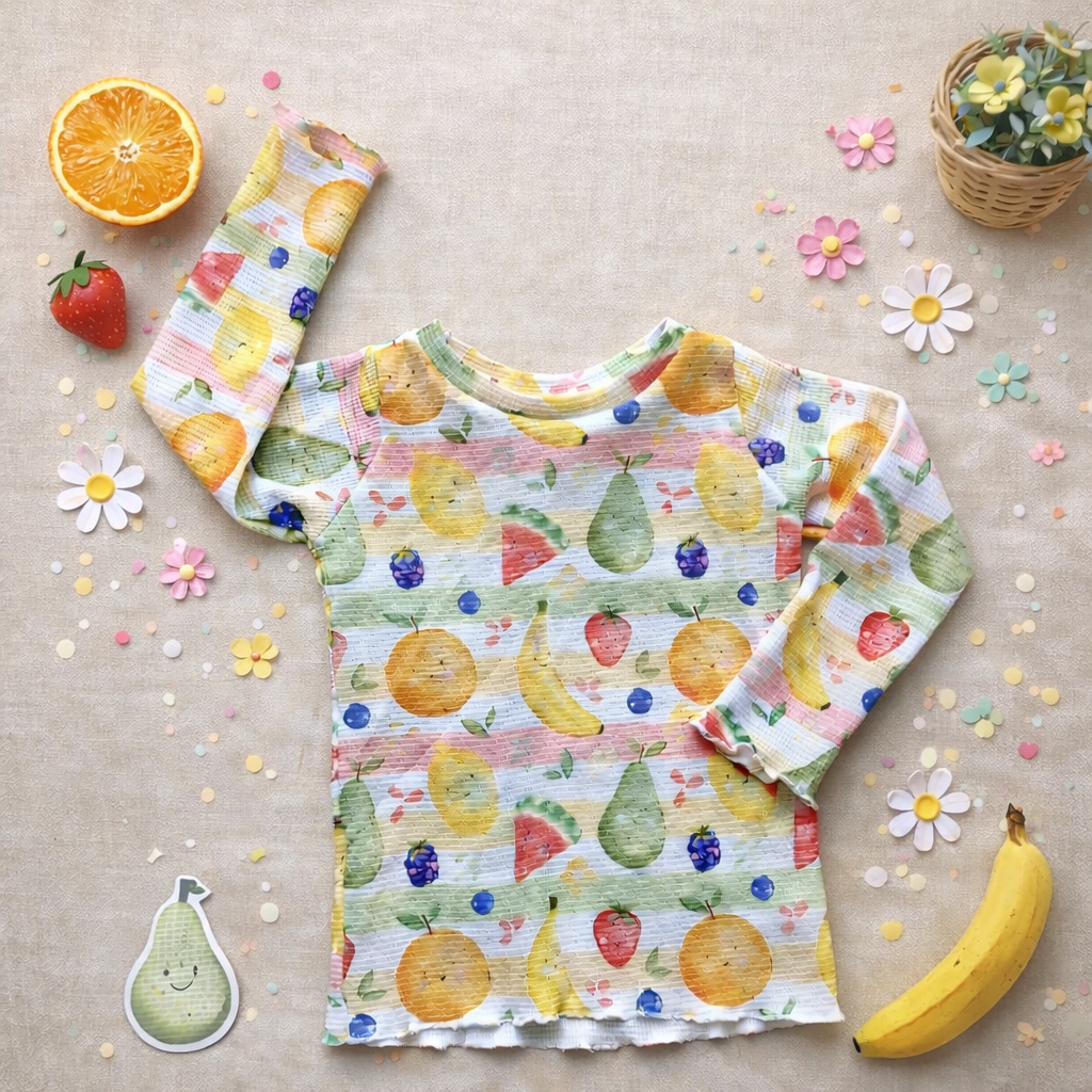 Langarmshirt Obst