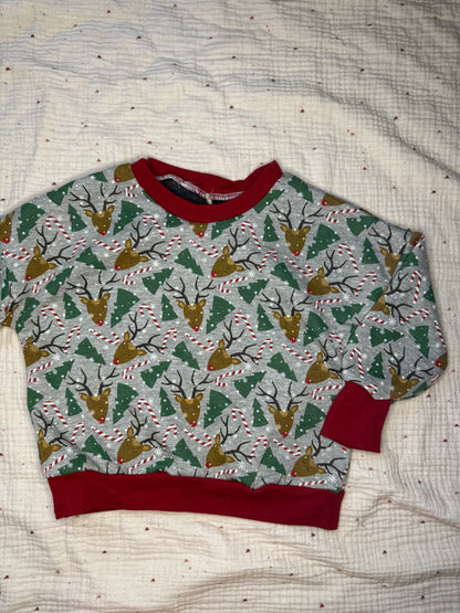 Oversize Pullover Renntier