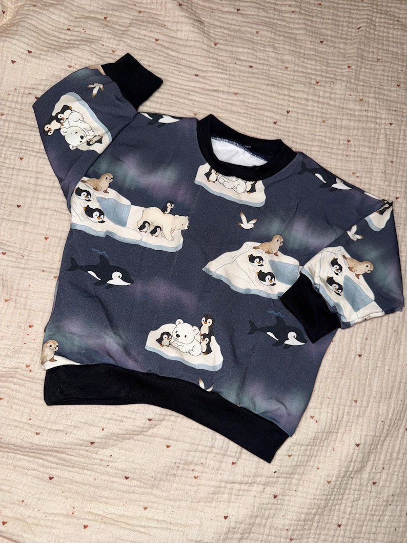 Oversize Pullover Polar Tiere
