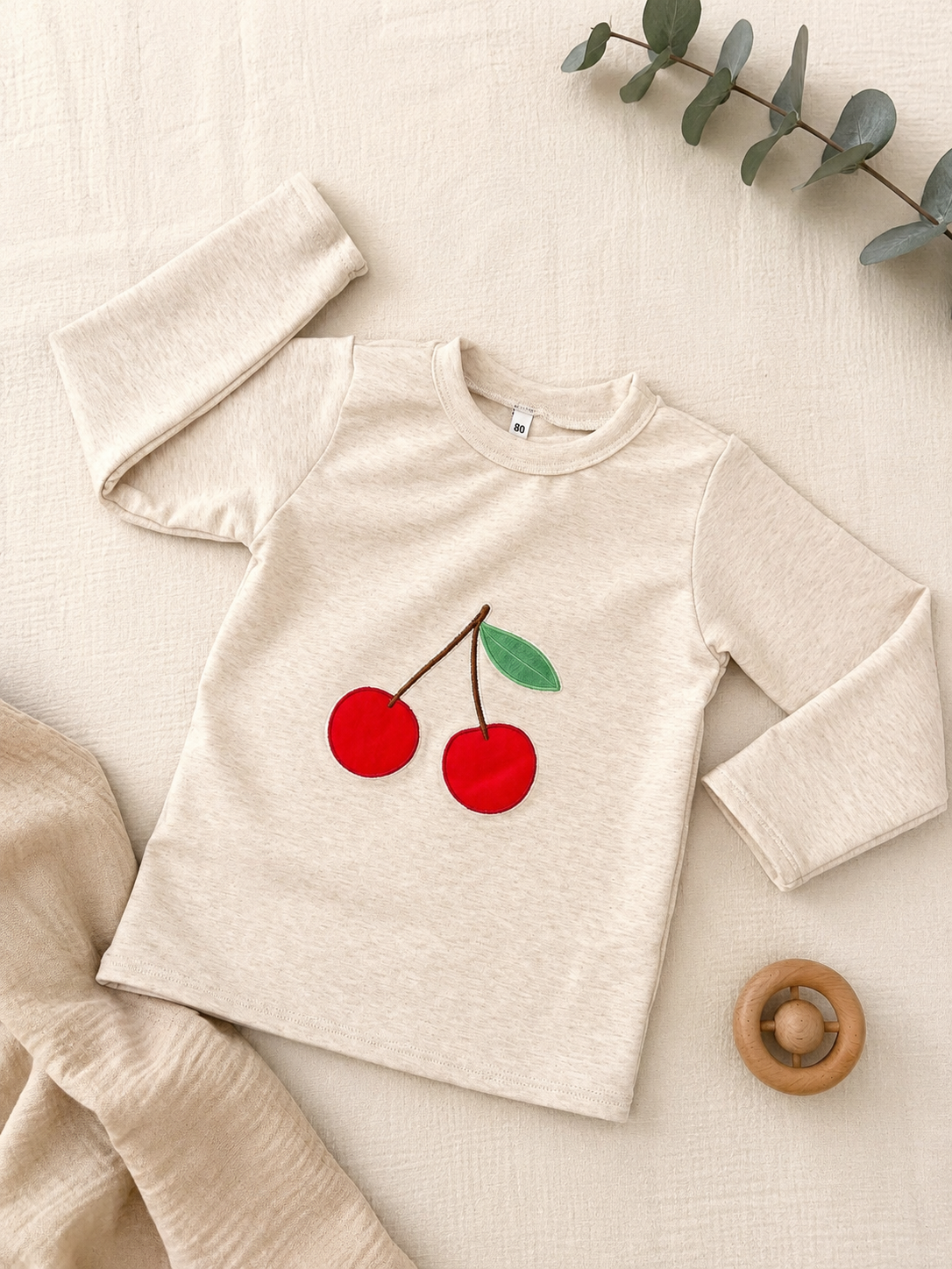 Langarmshirt Kirsche
