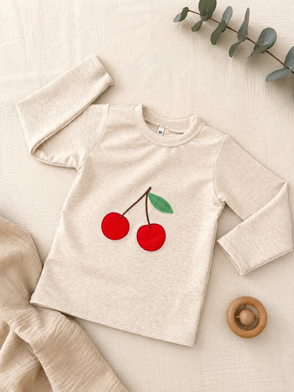 Langarmshirt Kirsche