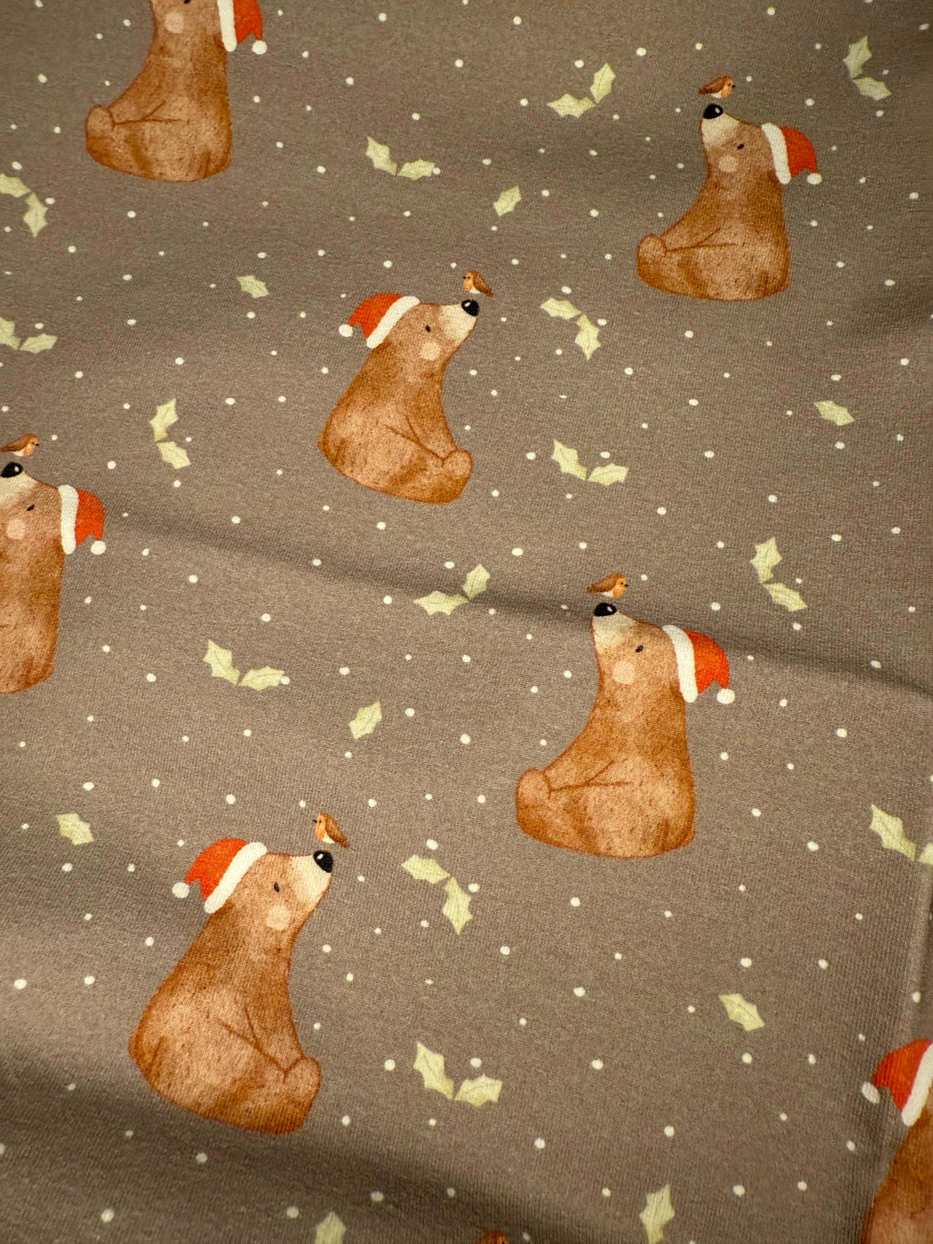 Stoff Weihnachtsbär