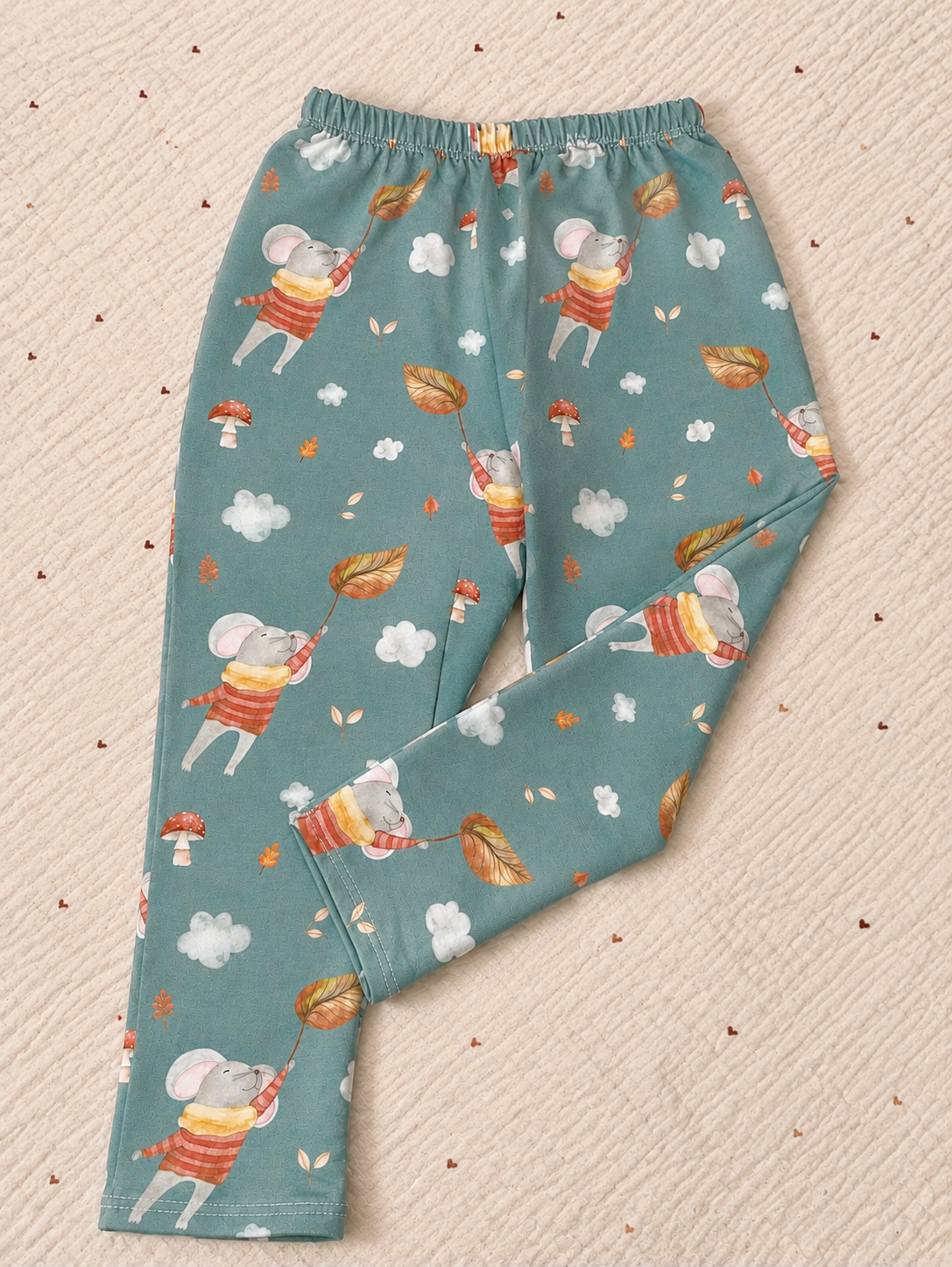 Legging souris avec feuille
