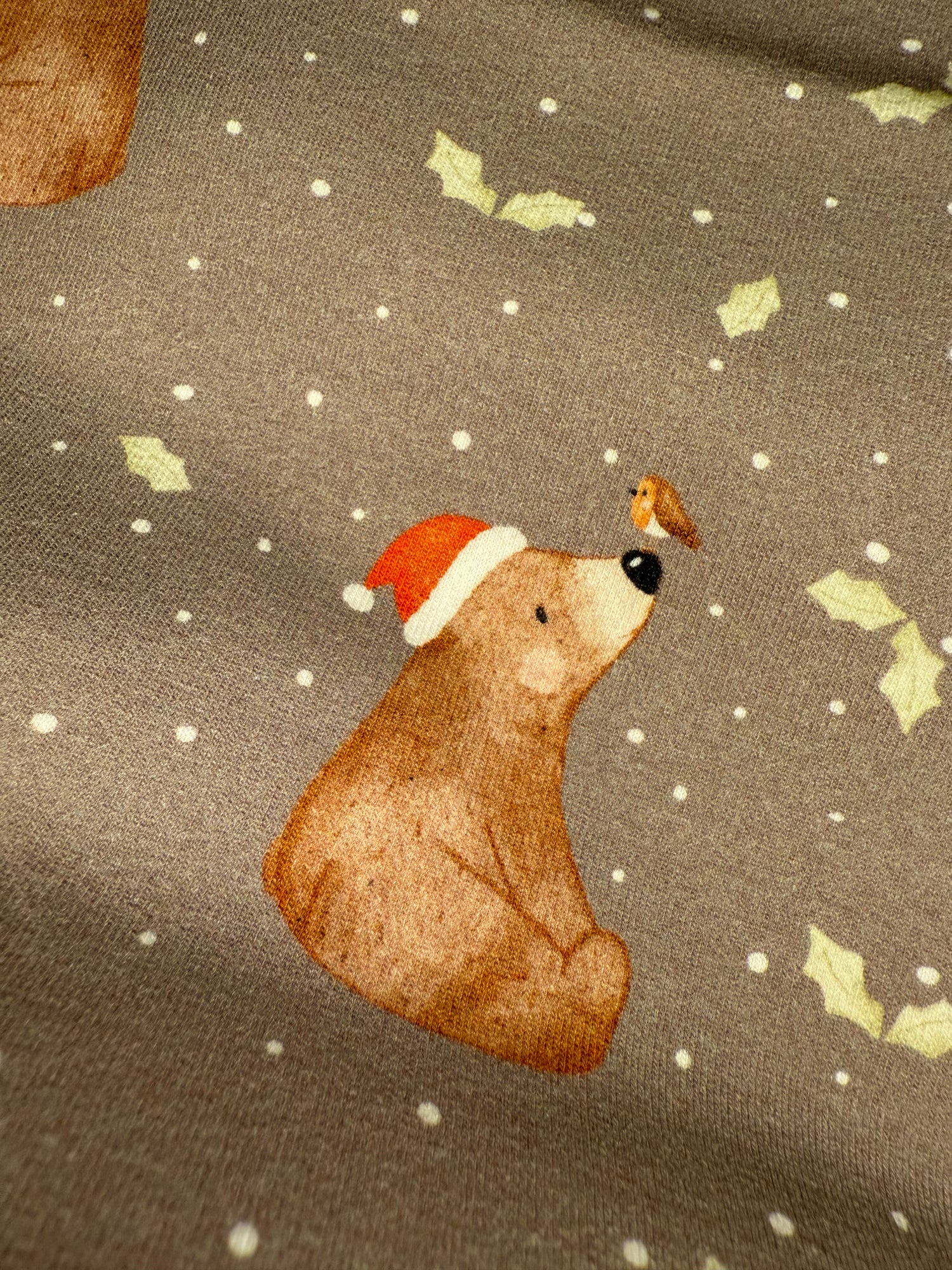 Stoff Weihnachtsbär