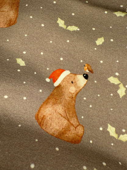 Stoff Weihnachtsbär