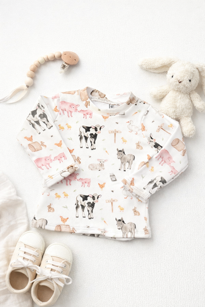 Rippshirt Bauernhof