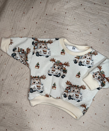 Oversize Sweater Rentierauto