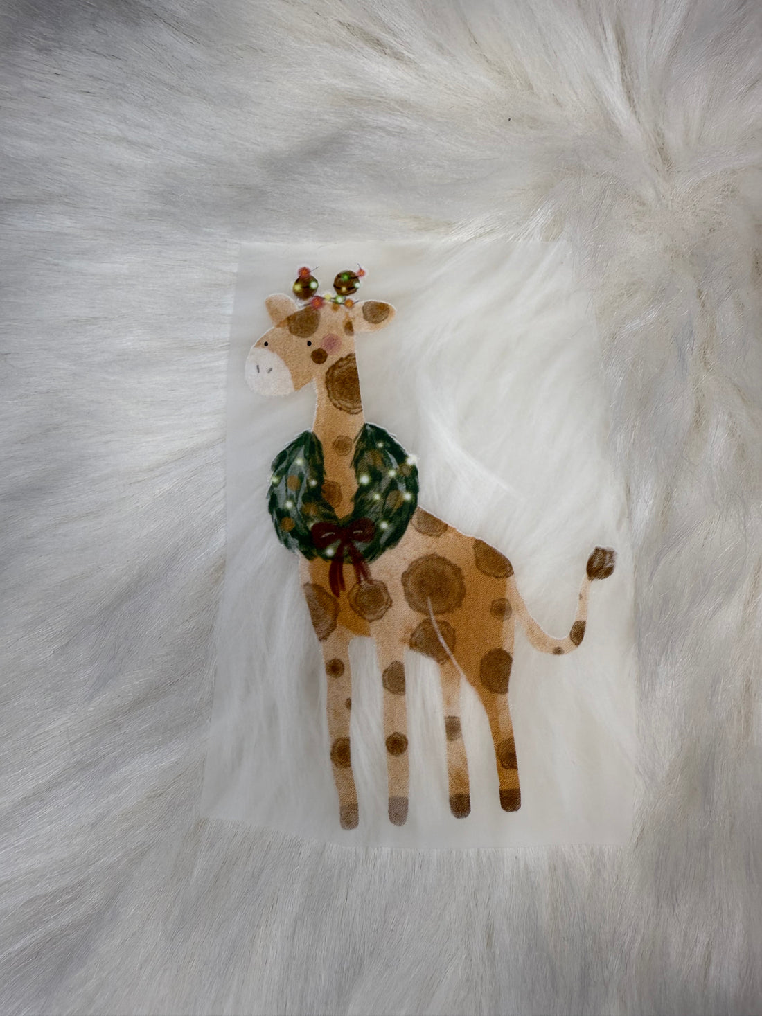 Bügelbild &quot;Weihnachtsgiraffe