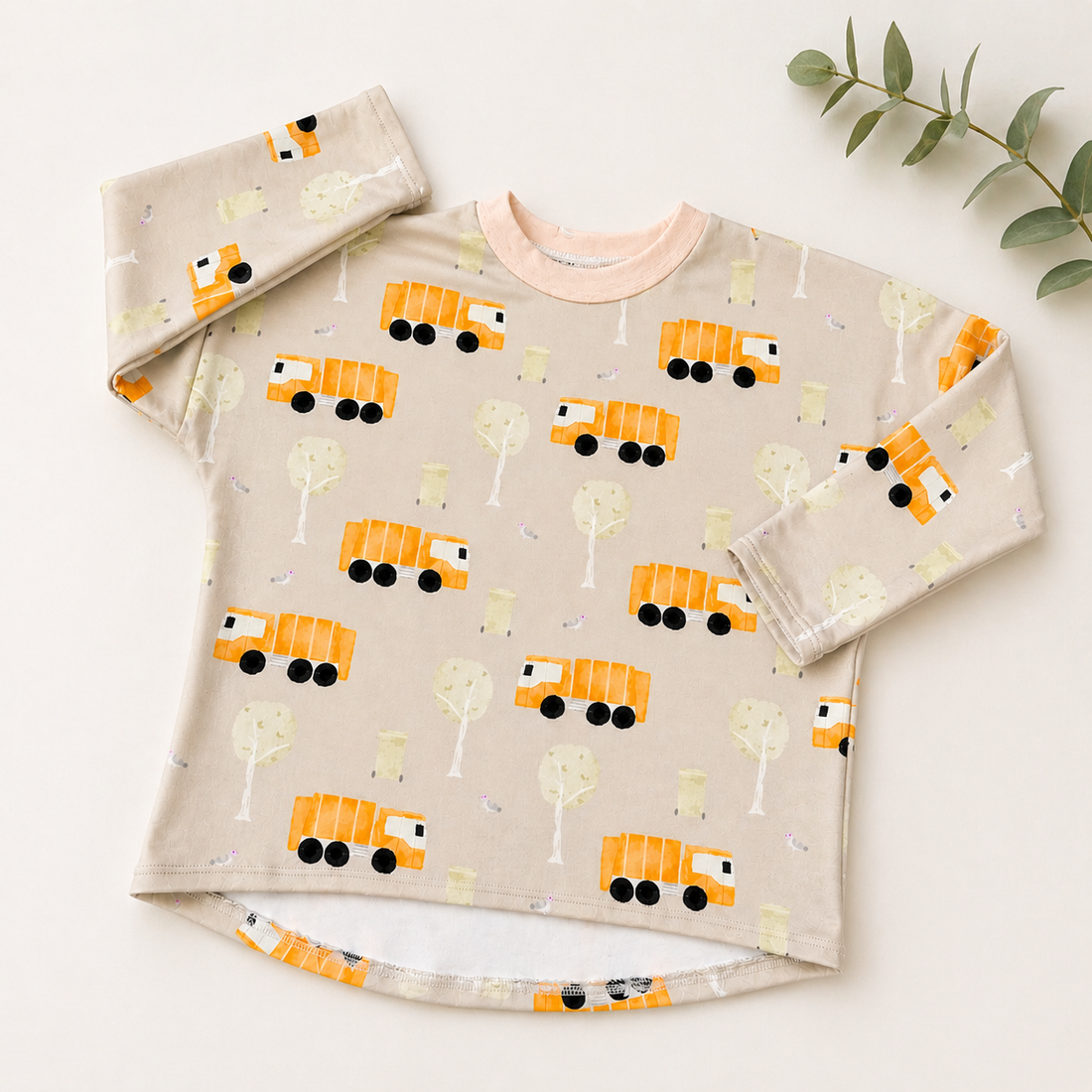 Oversize Langarmshirt Müllabfuhr