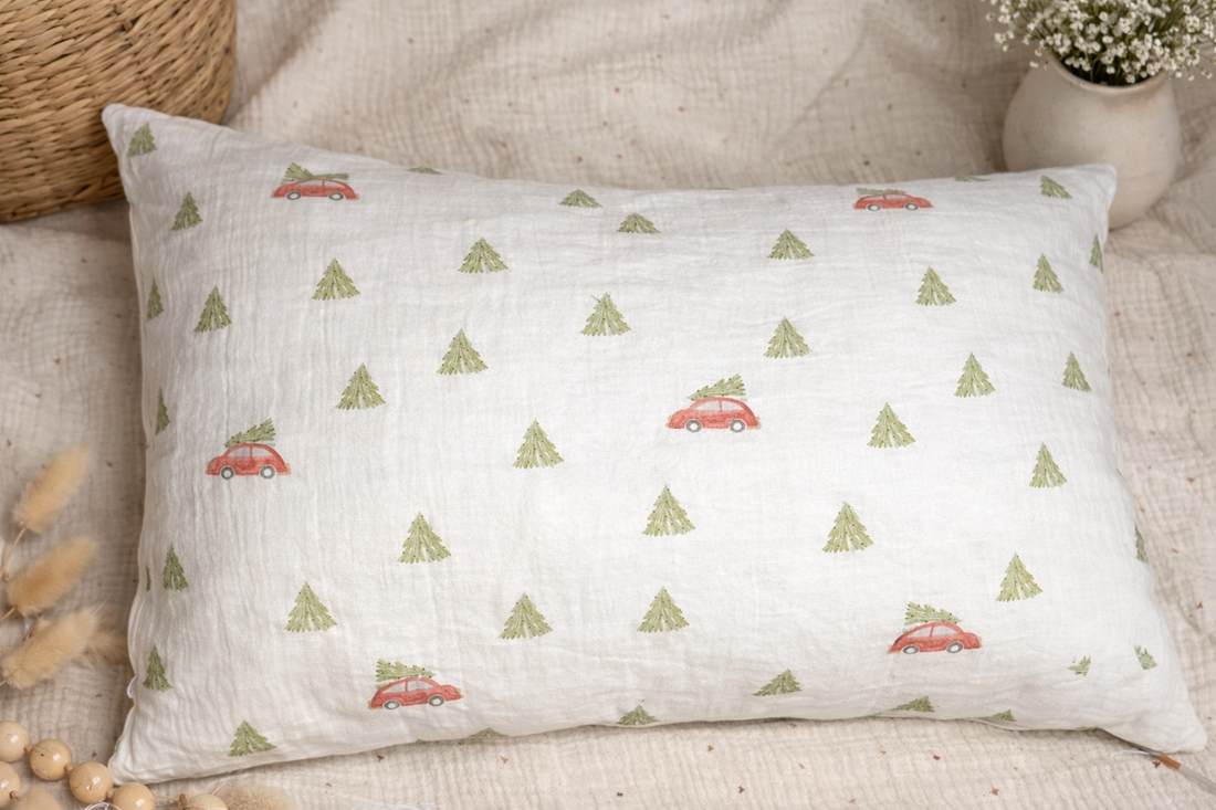 Kopfkissenbezug Christmas Car