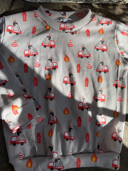 Oversize Pullover Feuerwehr