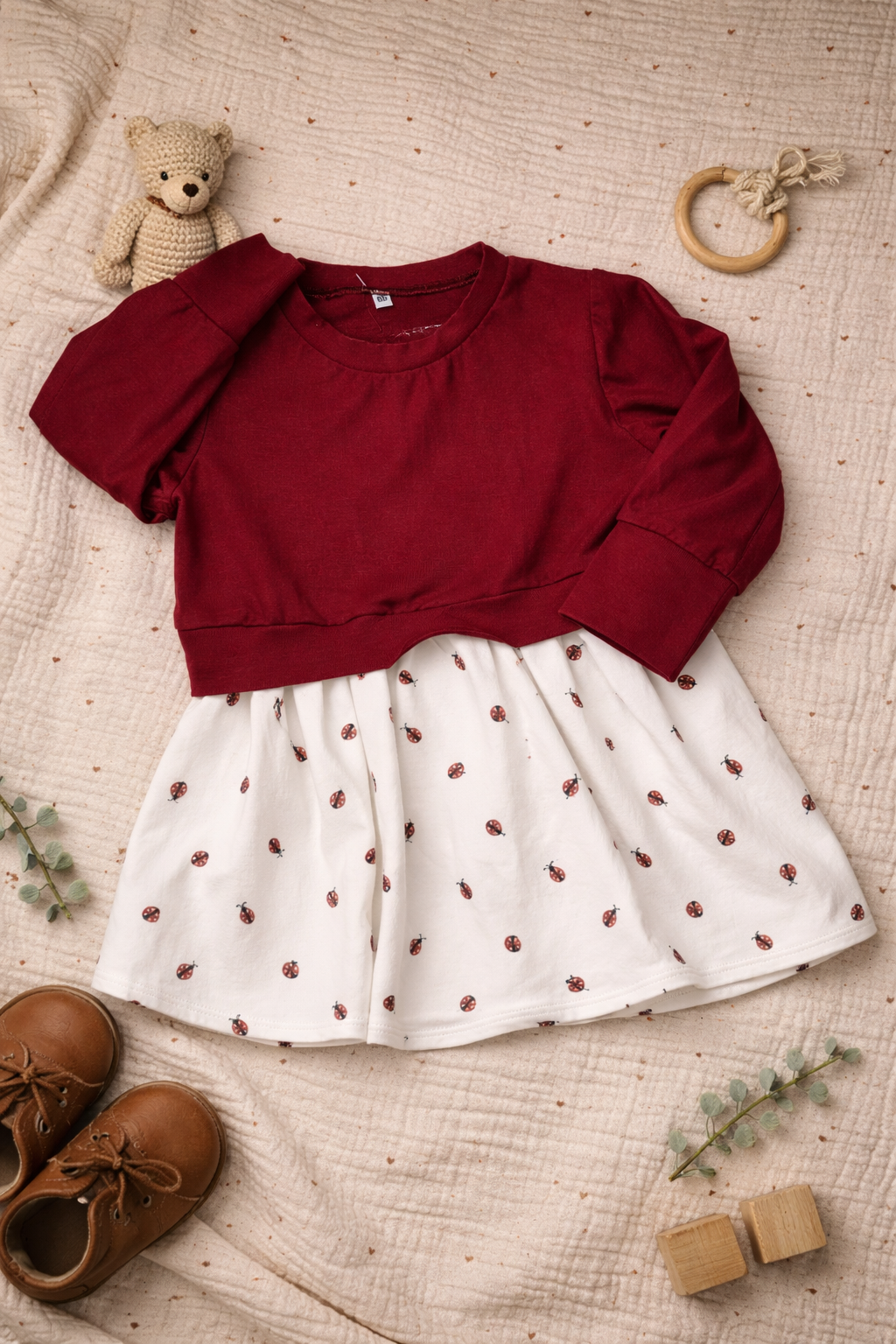 Girly Sweater Marienkäfer