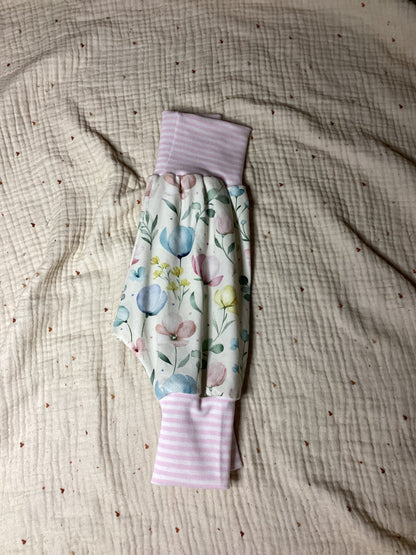 Pumphose Blumen rosa