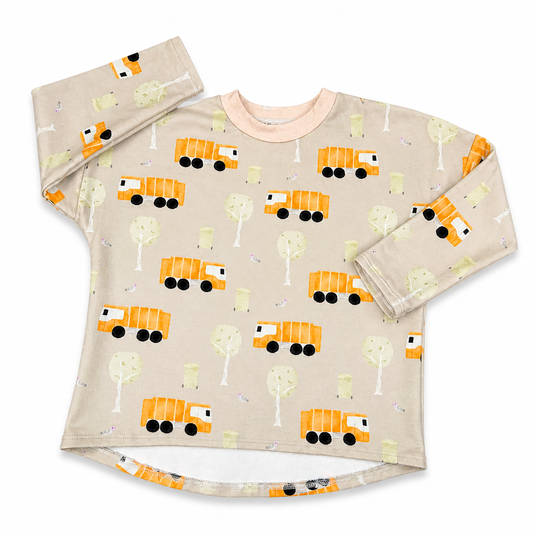 Oversize Langarmshirt Müllabfuhr