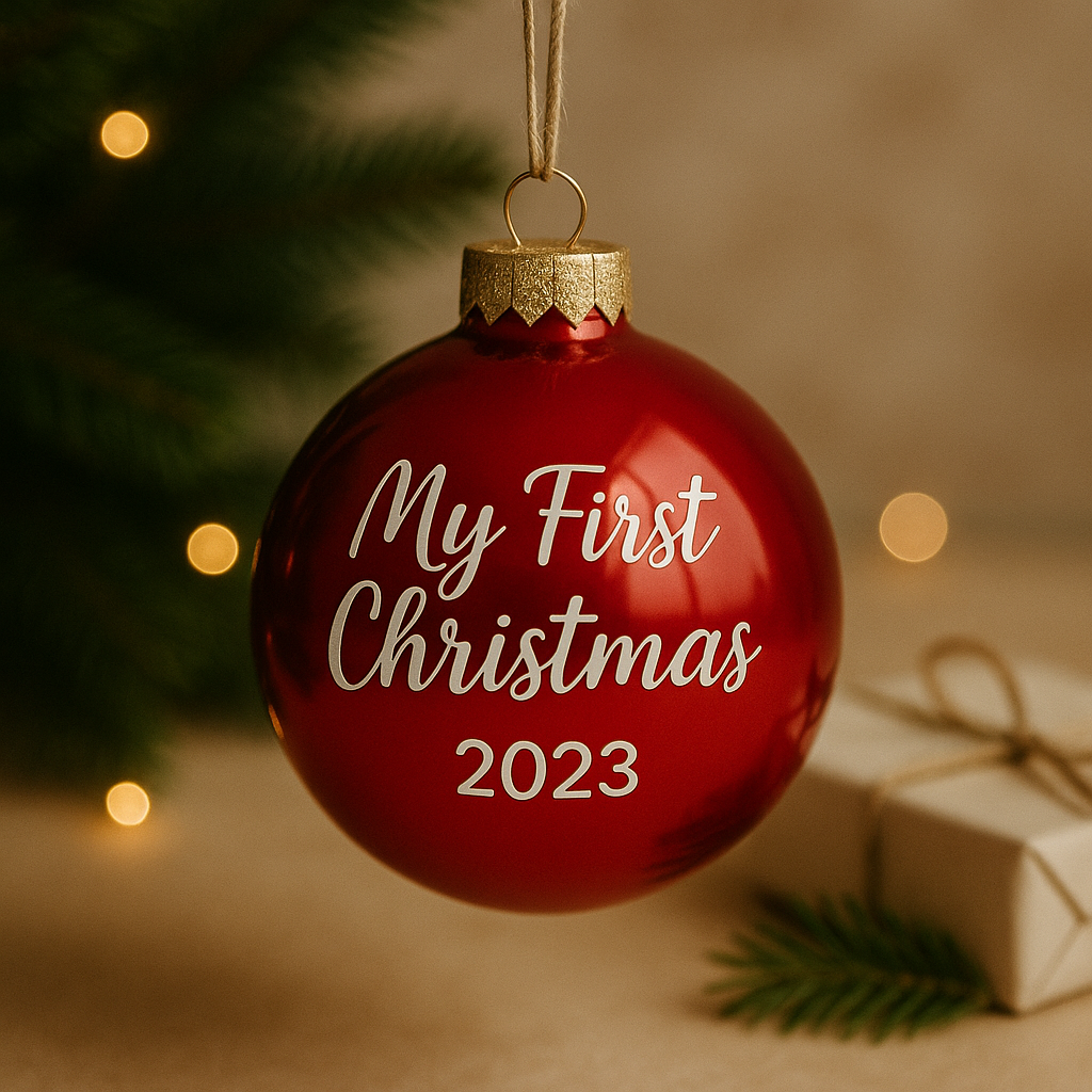 Personalisierte Weihnachtskugeln