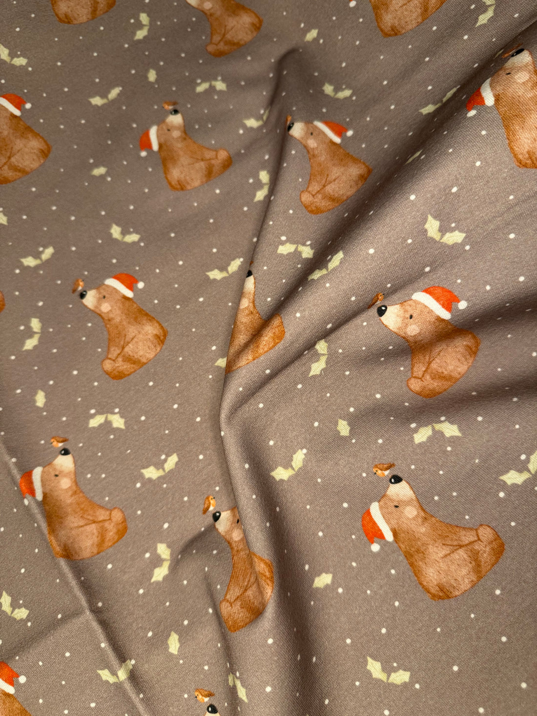 Stoff Weihnachtsbär