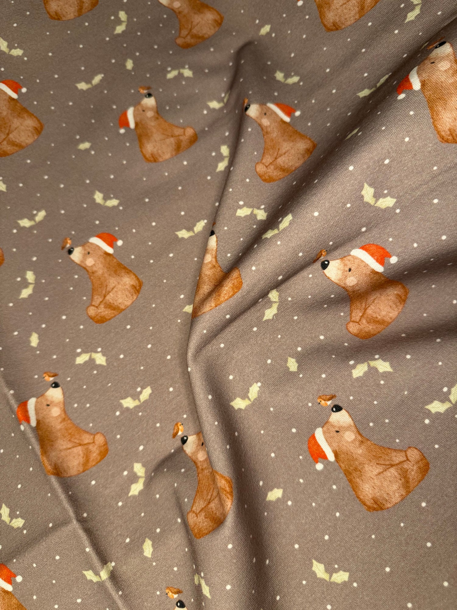 Stoff Weihnachtsbär