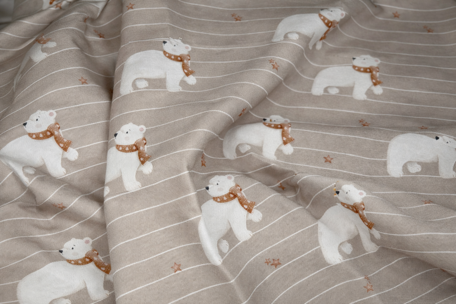 Stoff Eisbär