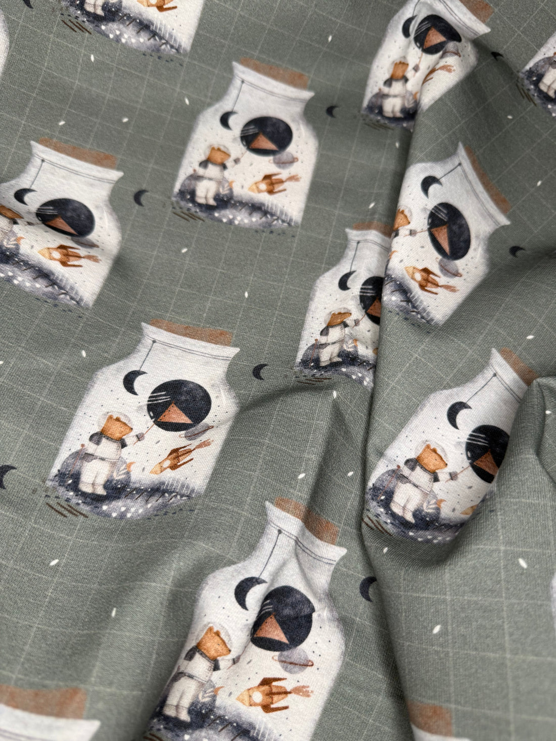 Stoff Astronaut im Glas