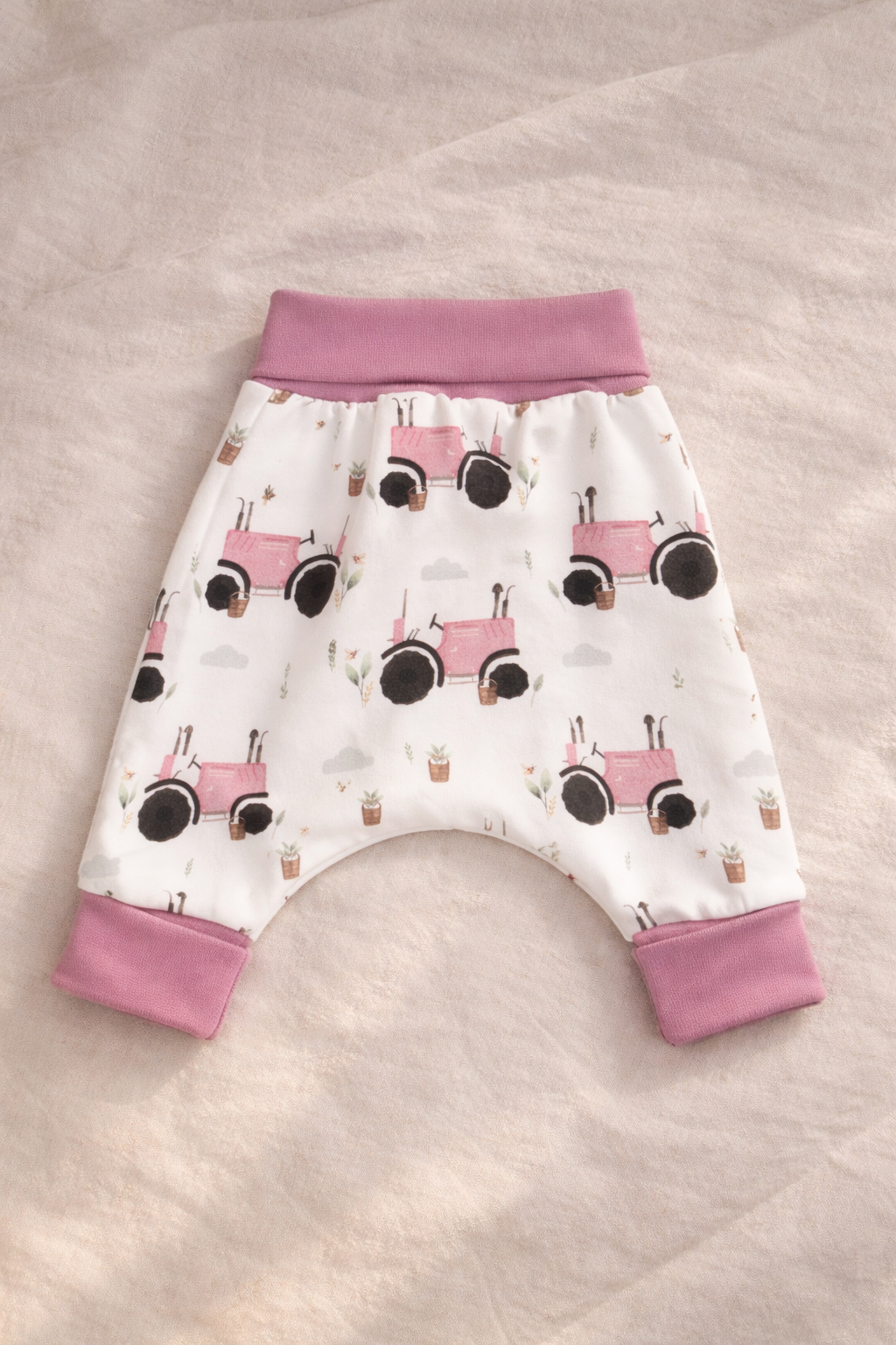 Pumphose Traktor rosa