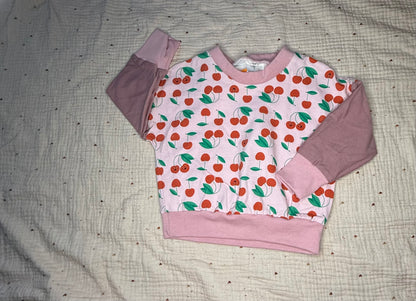 Oversize Pullover Kirschen