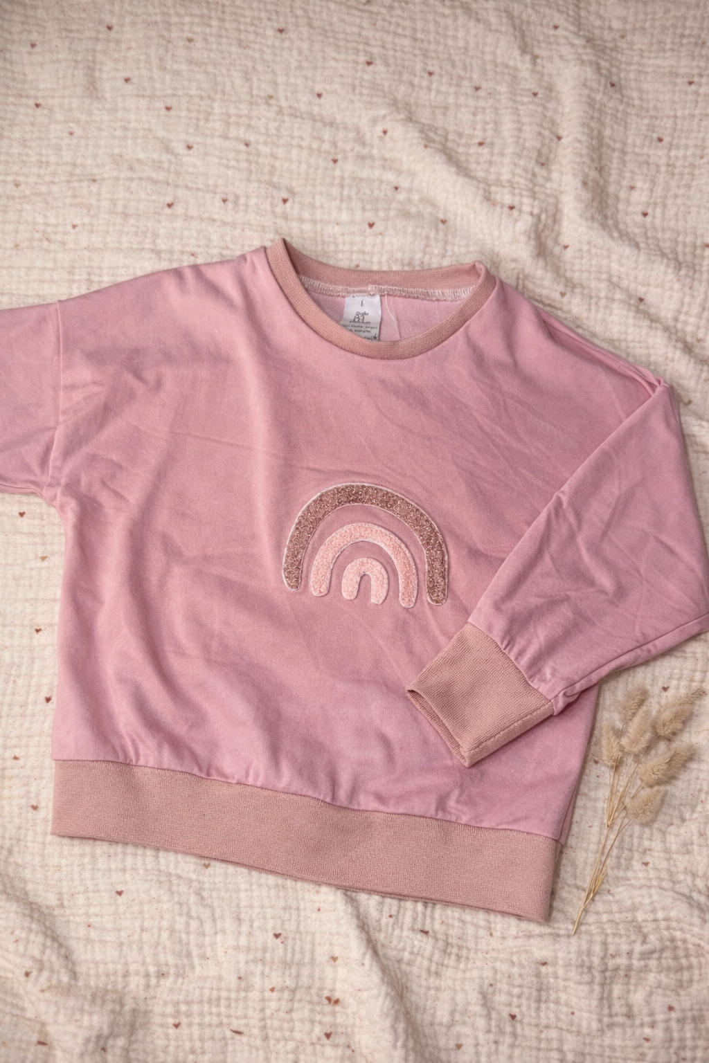 Pull oversize arc-en-ciel