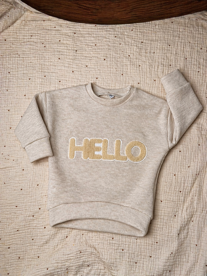 Oversize Pullover "Hello"