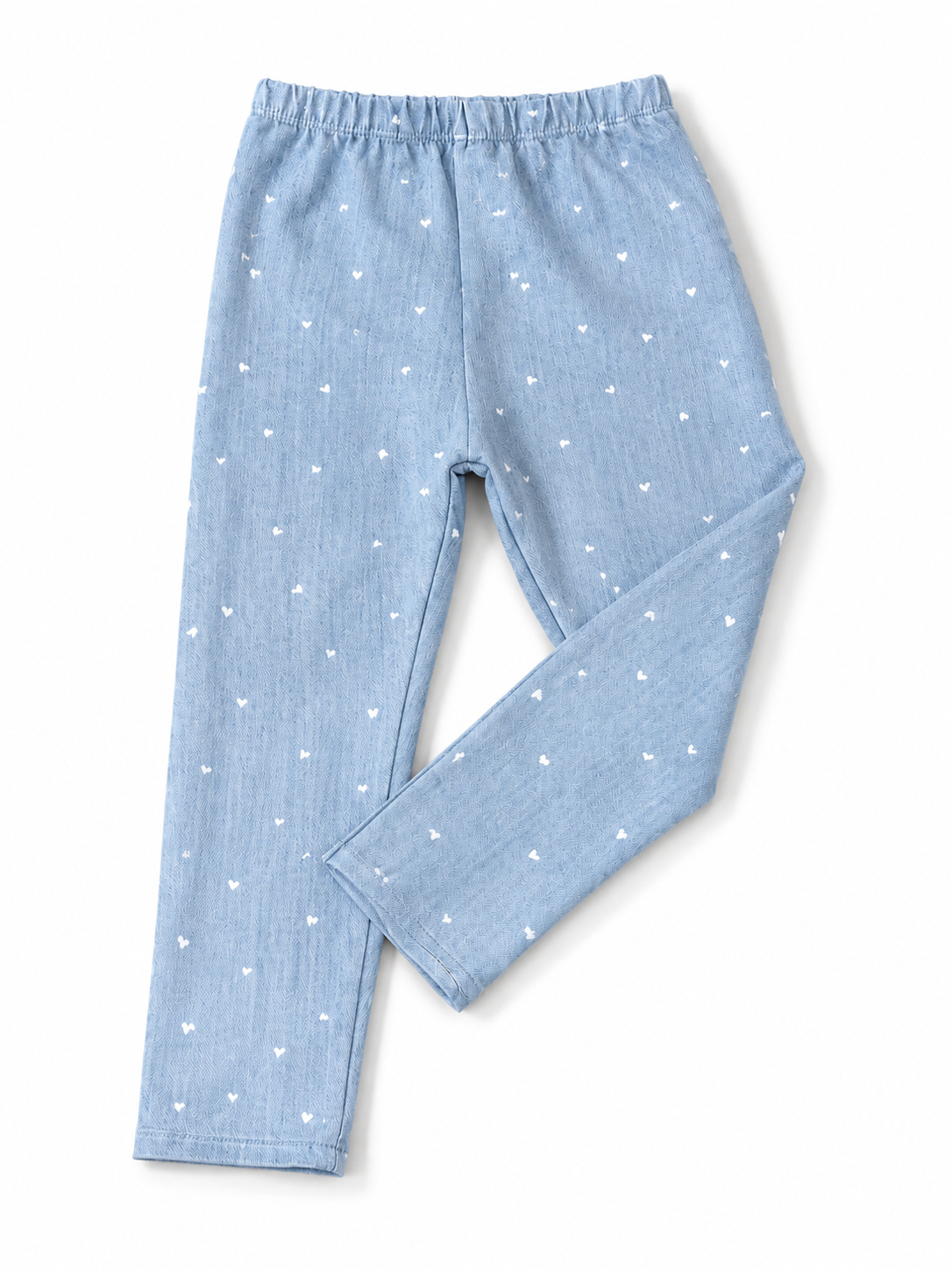Leggings blau Herzen
