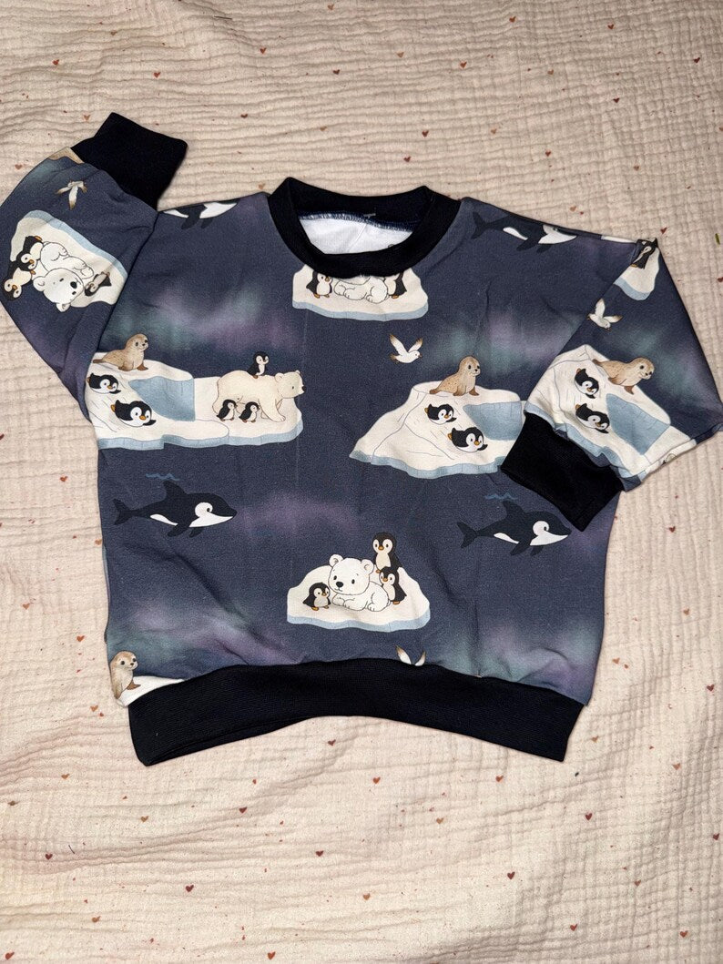 Oversize Pullover Polar Tiere