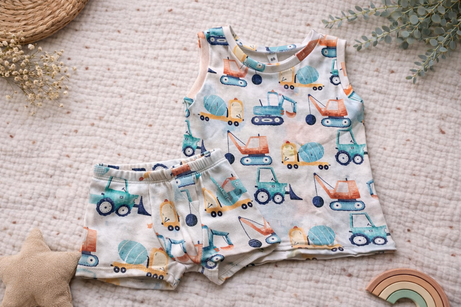 Set Unterwäsche Fahrzeuge bunt