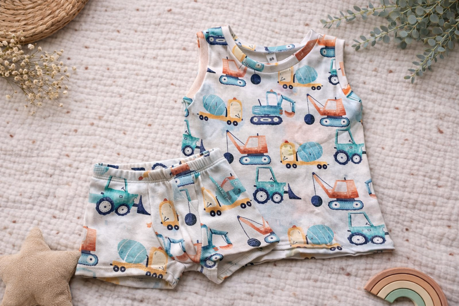 Set Unterwäsche Fahrzeuge bunt