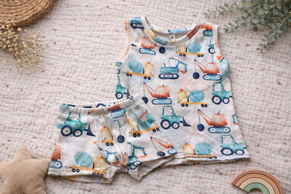 Set Unterwäsche Fahrzeuge bunt