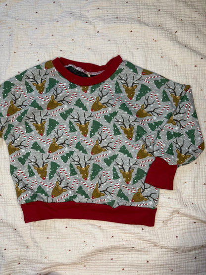 Oversize Pullover Renntier