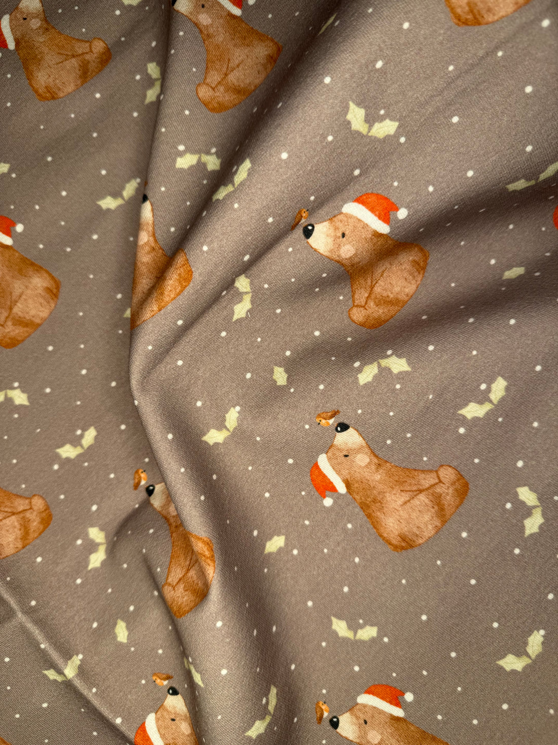 Stoff Weihnachtsbär