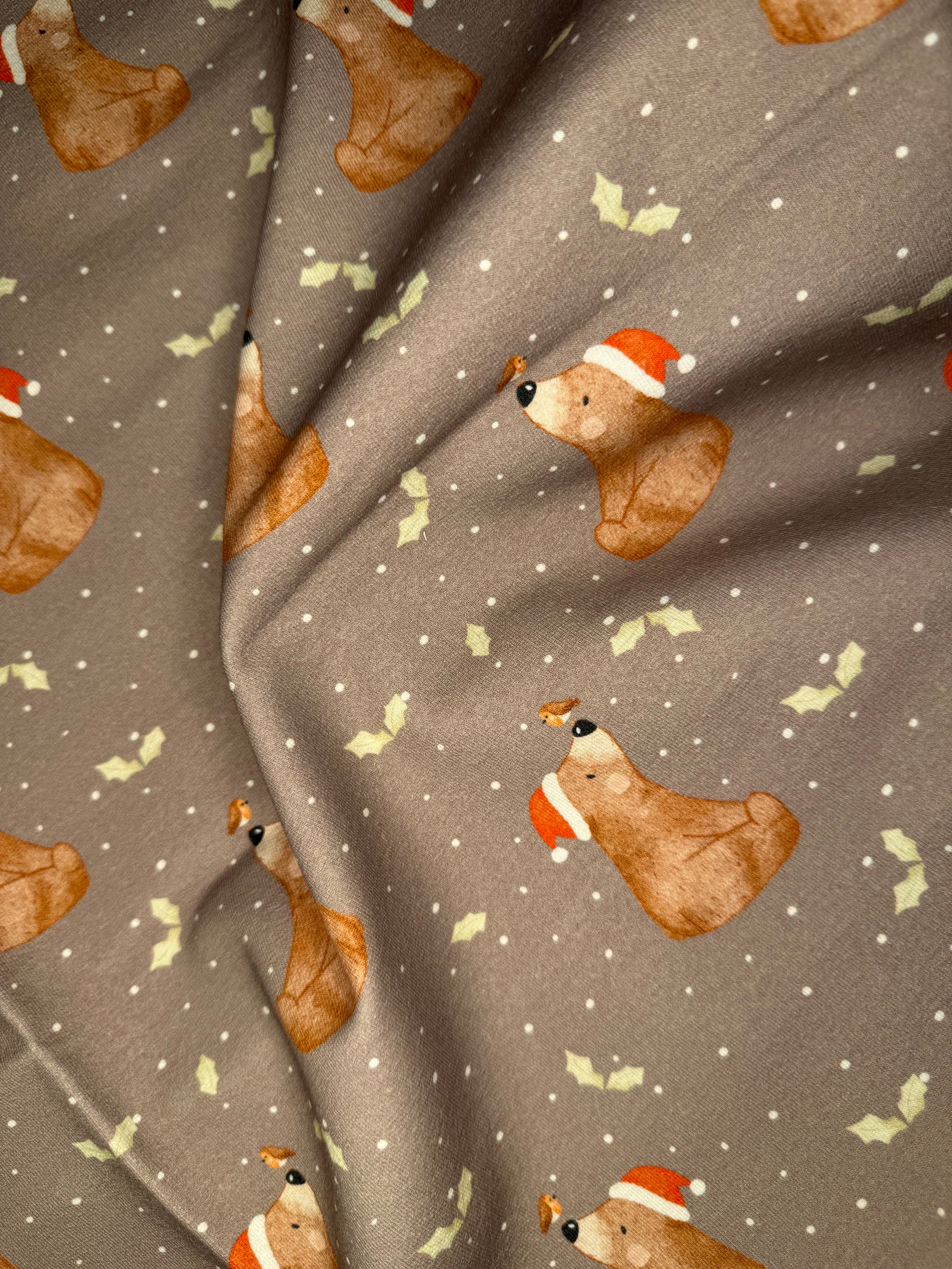 Stoff Weihnachtsbär