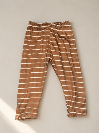 Leggings braun gestreift