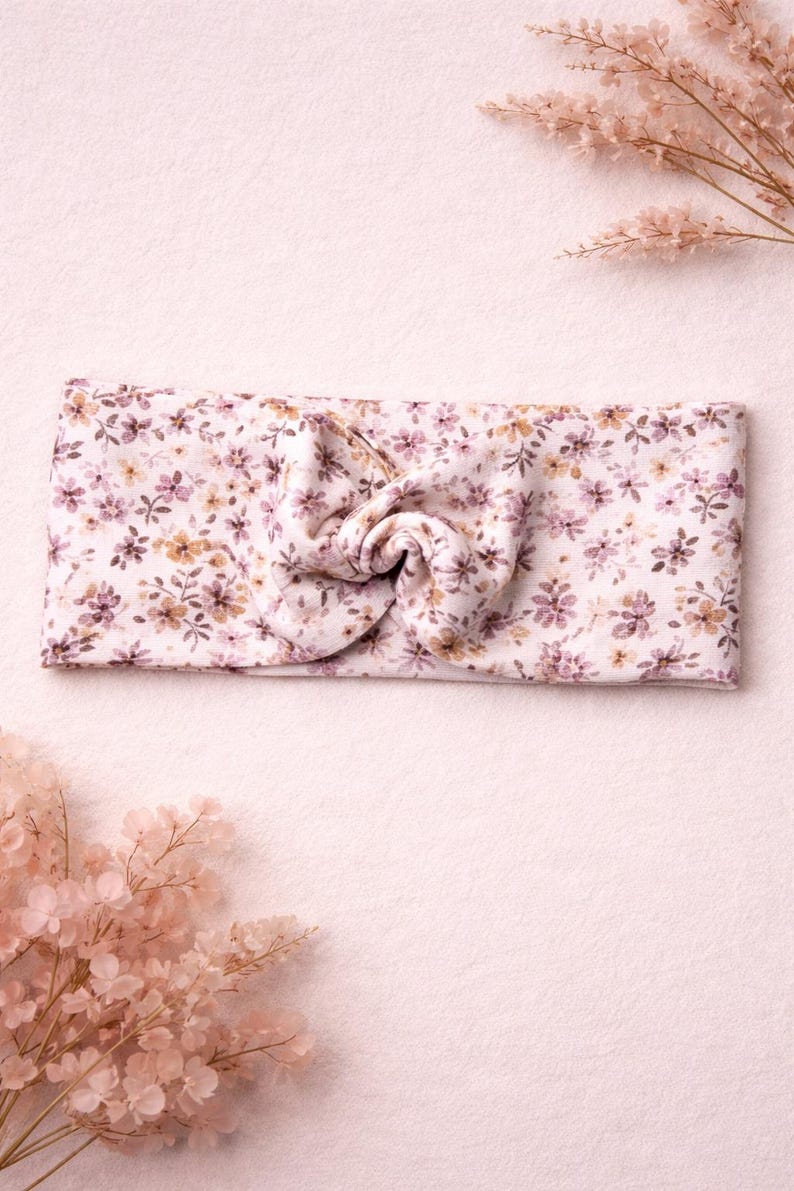 Bandeau de tête à fleurs éparses