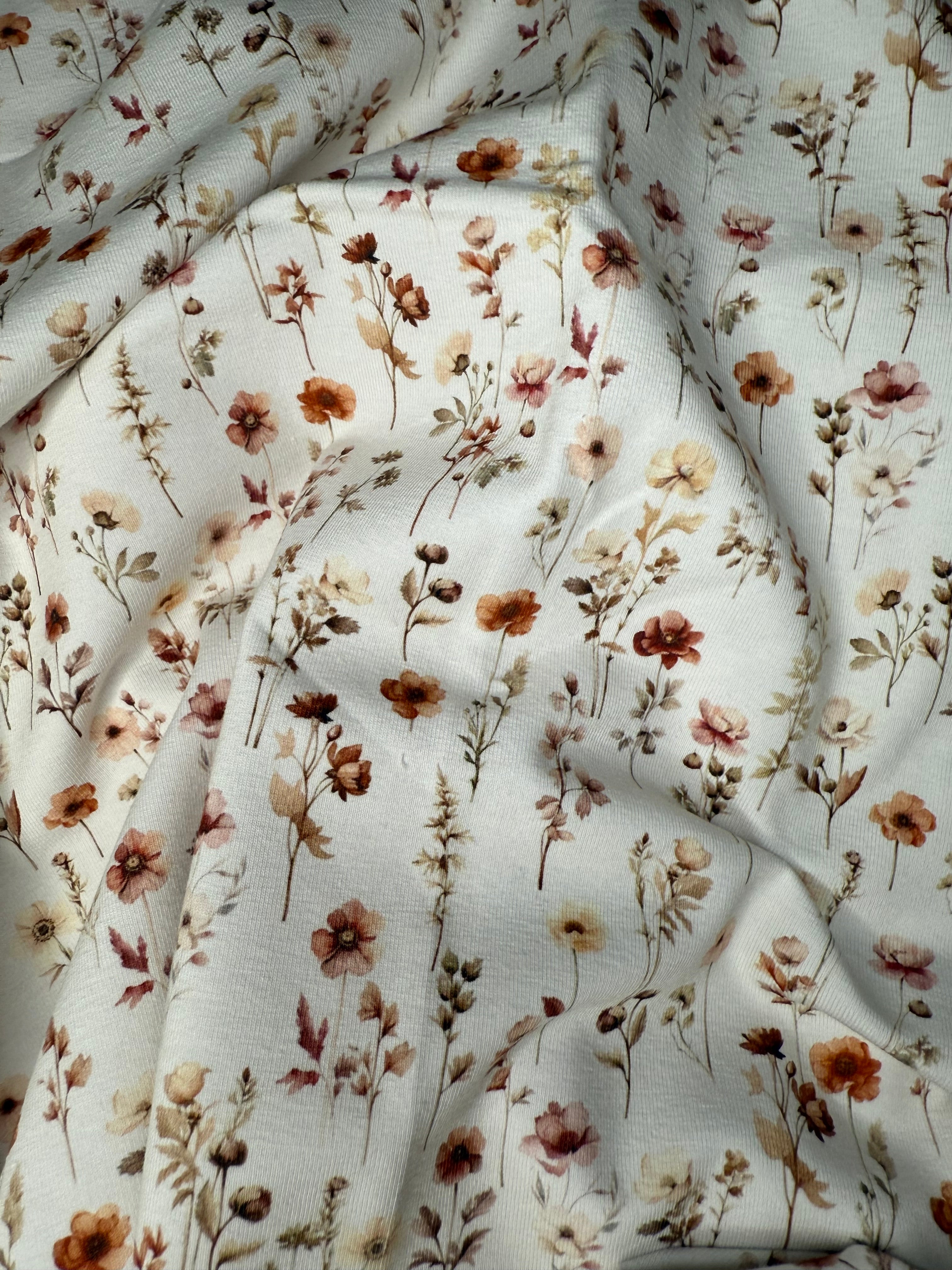 Stoff Vintage Blumen