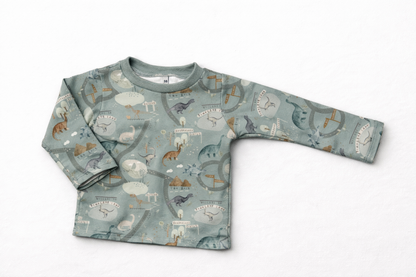 T-shirt à manches longues dinosaure