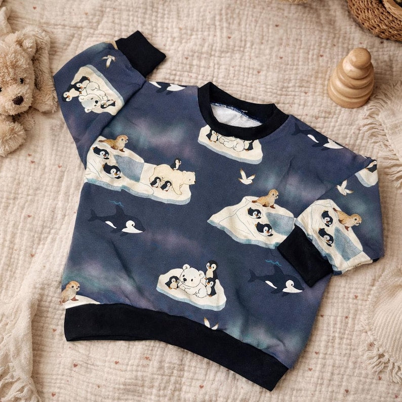 Oversize Pullover Polar Tiere