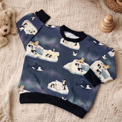 Oversize Pullover Polar Tiere