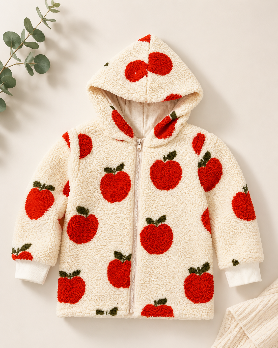 Teddyjacke Apfel
