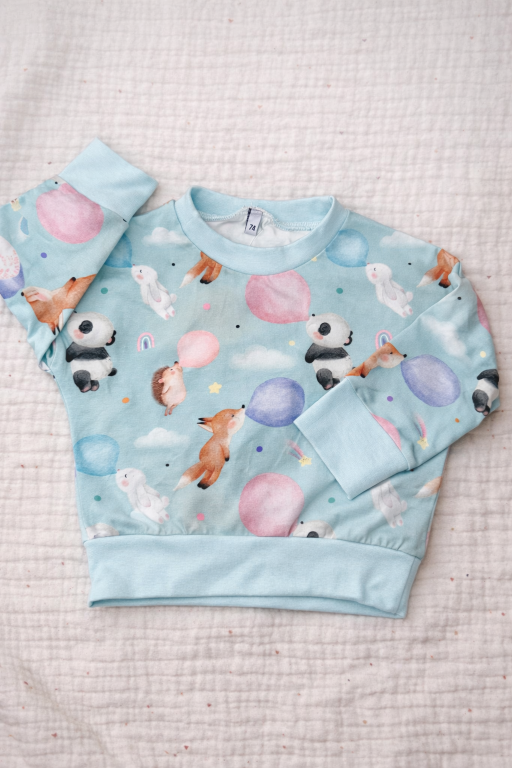 Oversize Pullover Seifenblasen