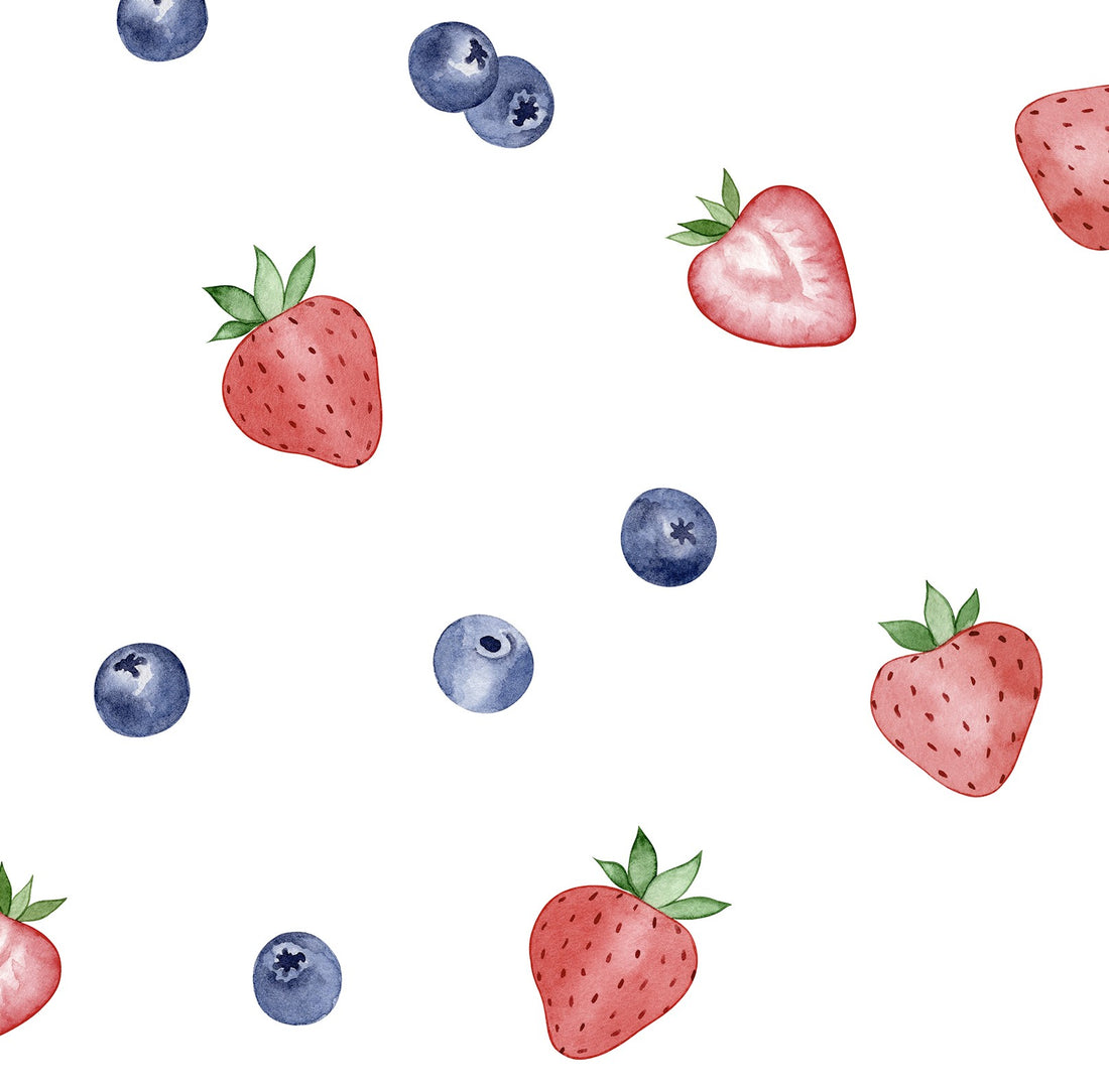 Myrtilles et fraises