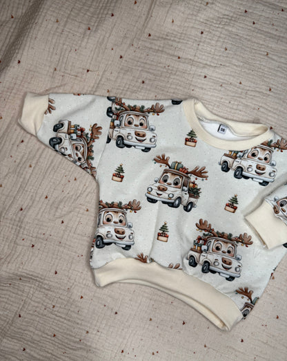 Oversize Sweater Rentierauto