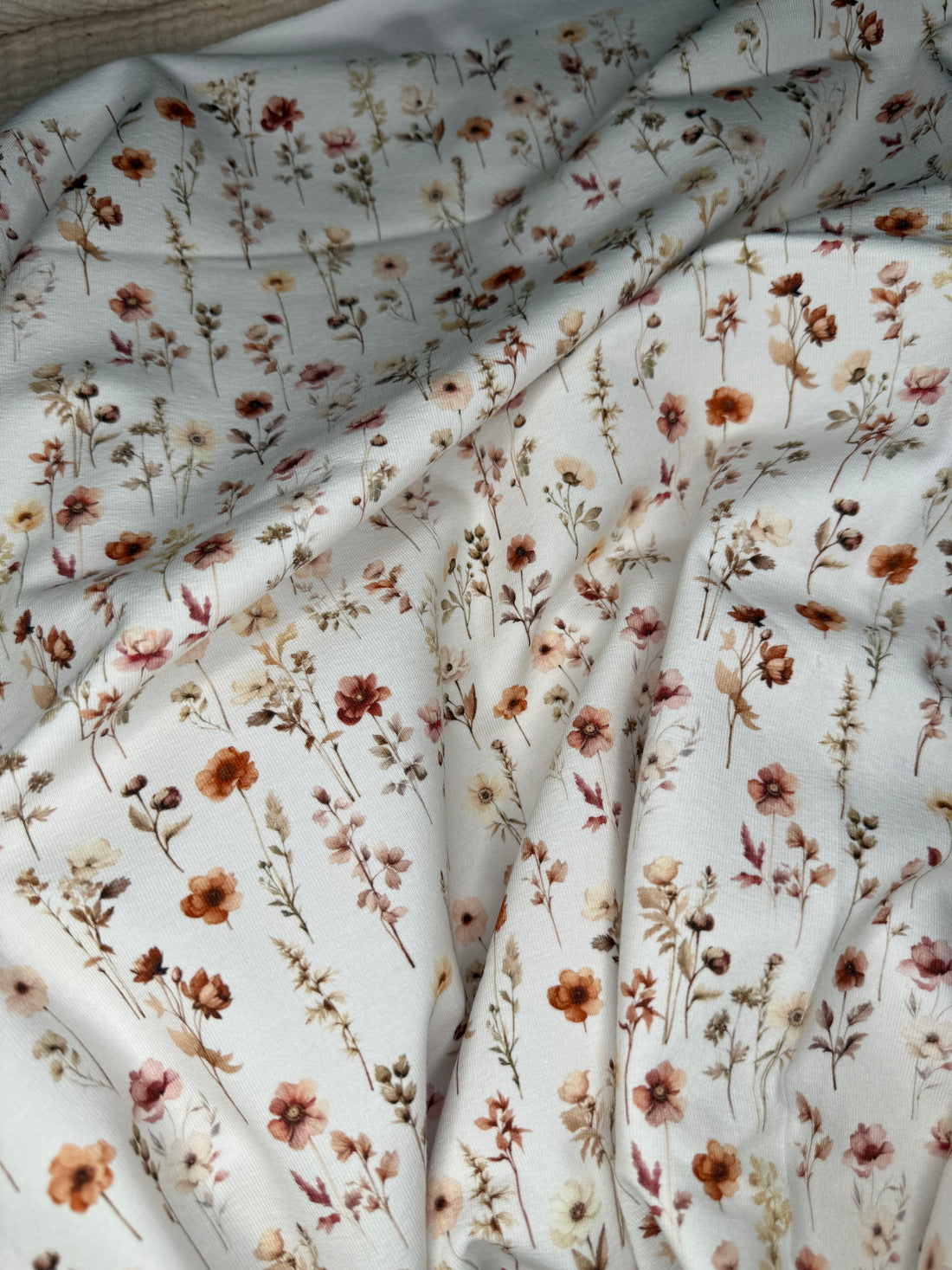 Stoff Vintage Blumen